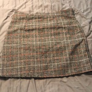 Mini plaid skirt